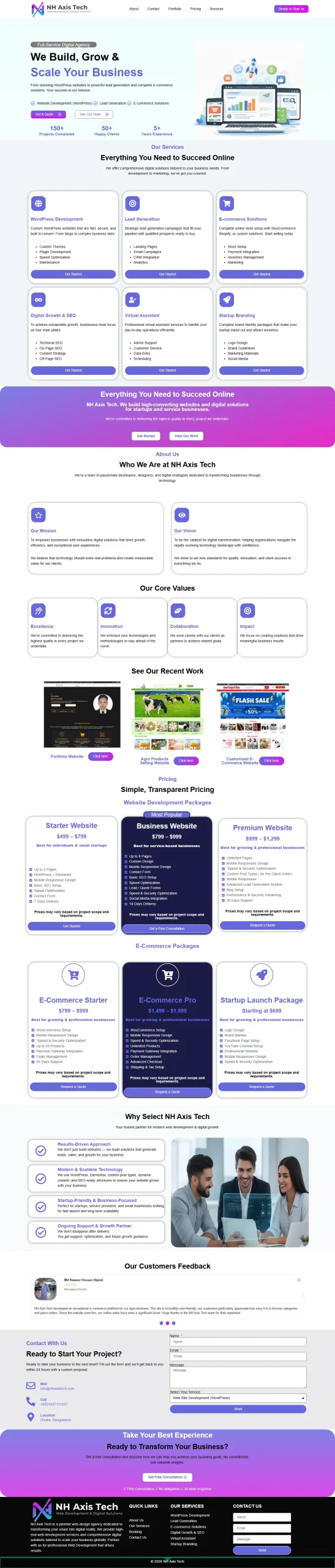 NH Axis Tech – Digital Service provide Template - Image 2