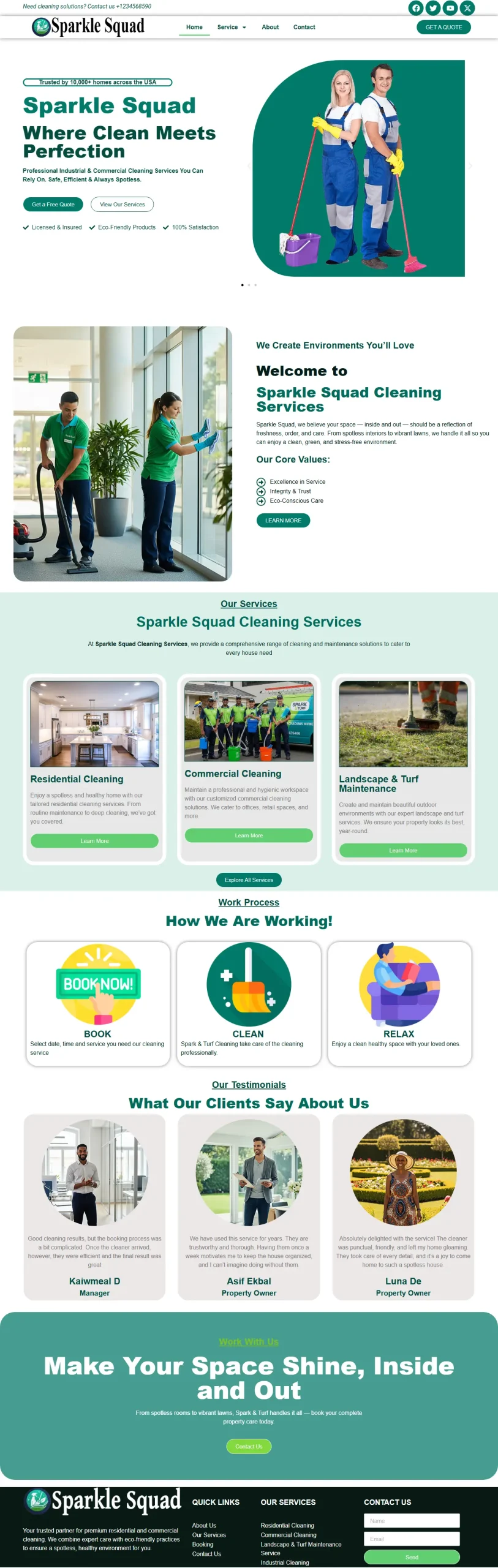 Cleaning Company – Clean & Modern Service provide Template - Image 2