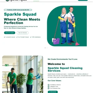 Cleaning Company – Clean & Modern Service provide Template